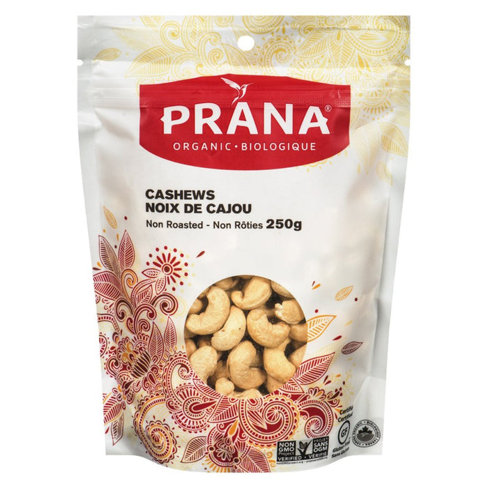 PRANA, NOIX DE CAJOU NON RÔTIES BIO, 250 G