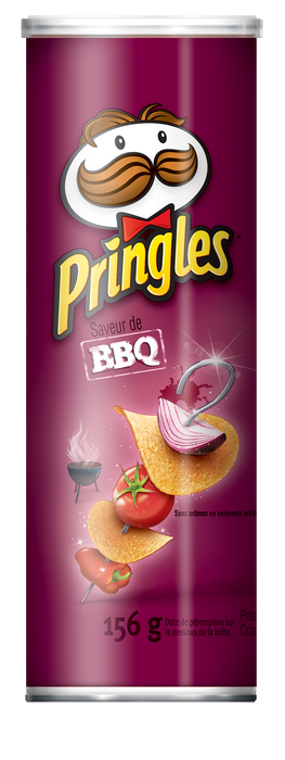 PRINGLES, CROUSTILELS SAVEUR DE BBQ, 156 G