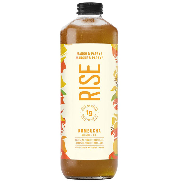 RISE , KOMBUCHA BIO MANGUE PAPAYE, 1 L