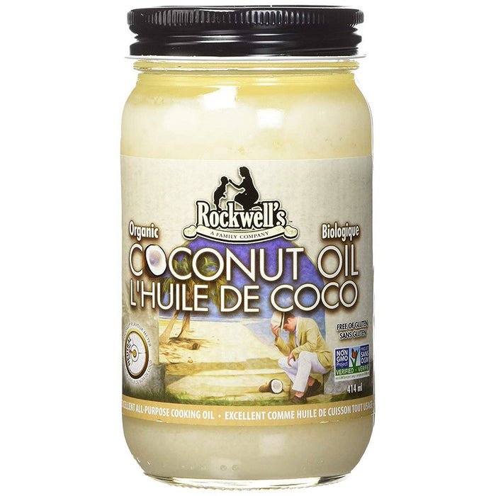 ROCKWELL'S, HUILE DE COCO BIO, 414 ML