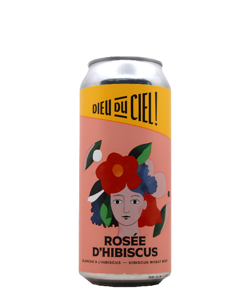 DIEU DU CIEL, ROSÉE D'HIBISCUS BLANCHE À L'HIBISCUS, 473 ML