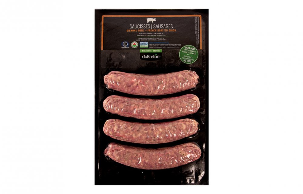 DUBRETON, SAUCISSE OIGNON RÔTIS BBIOLOGIQUE, 400G