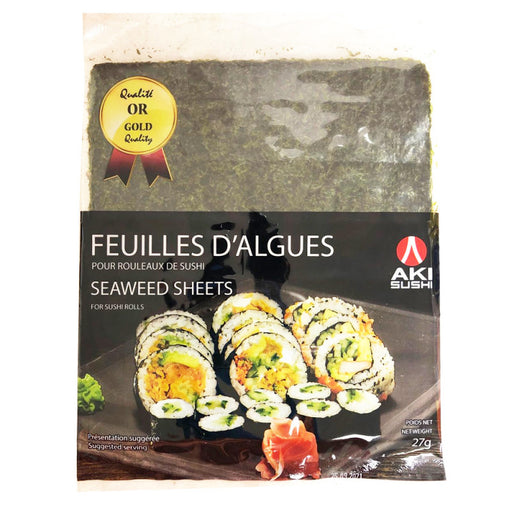 AKI, NORI  FEUILLES D'ALGUES, 27 G