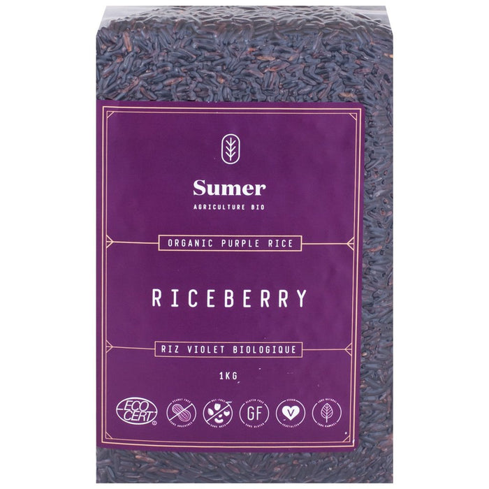 SUMER, RICEBERRY RIZ VIOLET BIOLOGIQUE, 1 KG