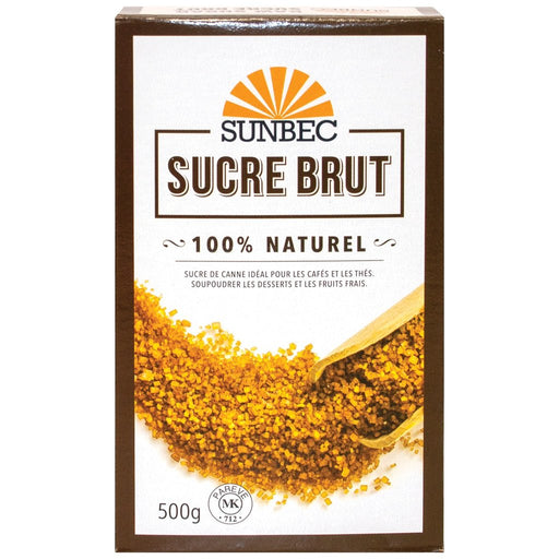 SUNBEC, SUCRE BRUT 100% NATUREL, 500 G