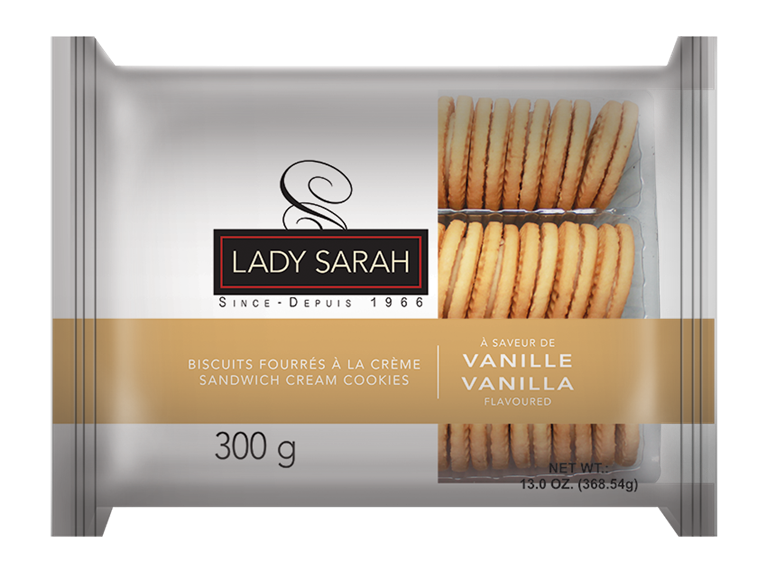 LADY SARAH BISCUITS CREME VANILLE, 300G